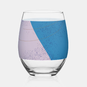 Paint Splatter Stemless Wine Glass