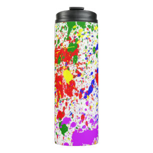 Paint Splatter Thermal Tumbler