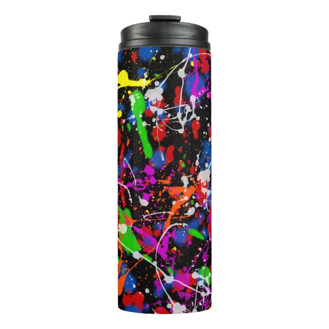 Paint Splatter Thermal Tumbler (Front)