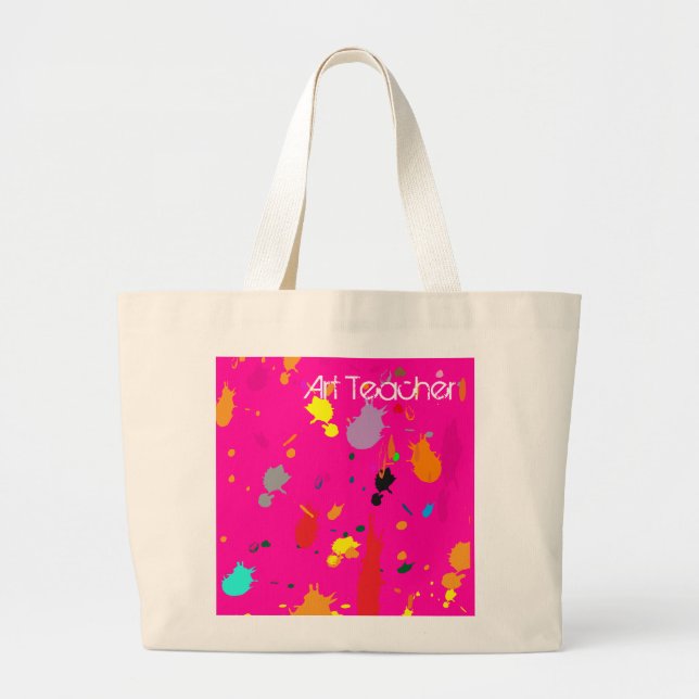 Paint Splatter Tote Bag (Front)