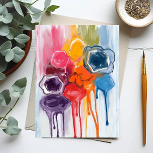 Paint Splatter   Watercolor Artist Painting Postcard