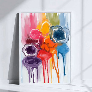 Paint Splatter   Watercolor Artist Painting Poster