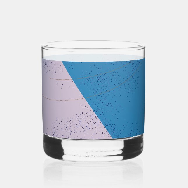Paint Splatter Whiskey Glass (Front)