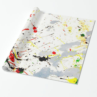 Paint Splatter Wrapping Paper