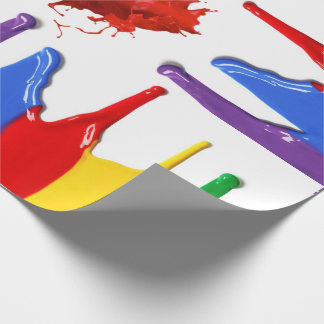 Paint Splatter Wrapping Paper