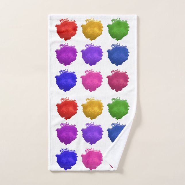 Paint spots hand towel (Hand Towel)