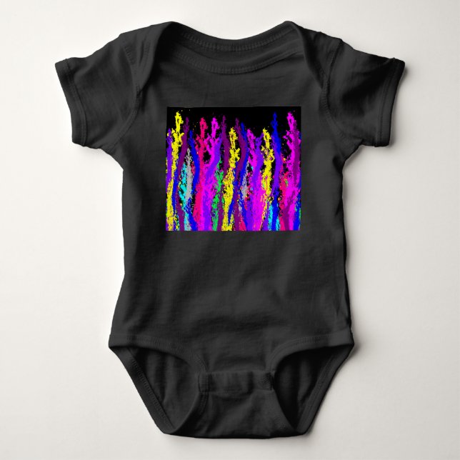 Paint Strands Baby Bodysuit (Front)