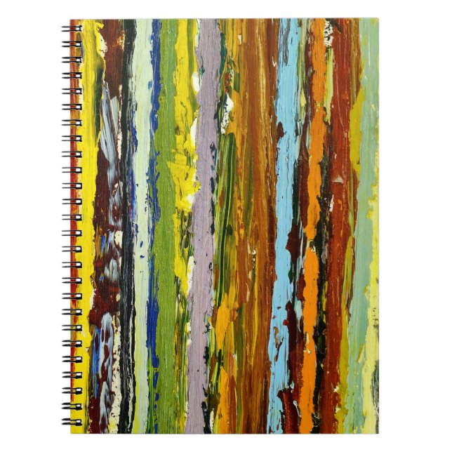 Paint Streak Abstract Notebook (Front)
