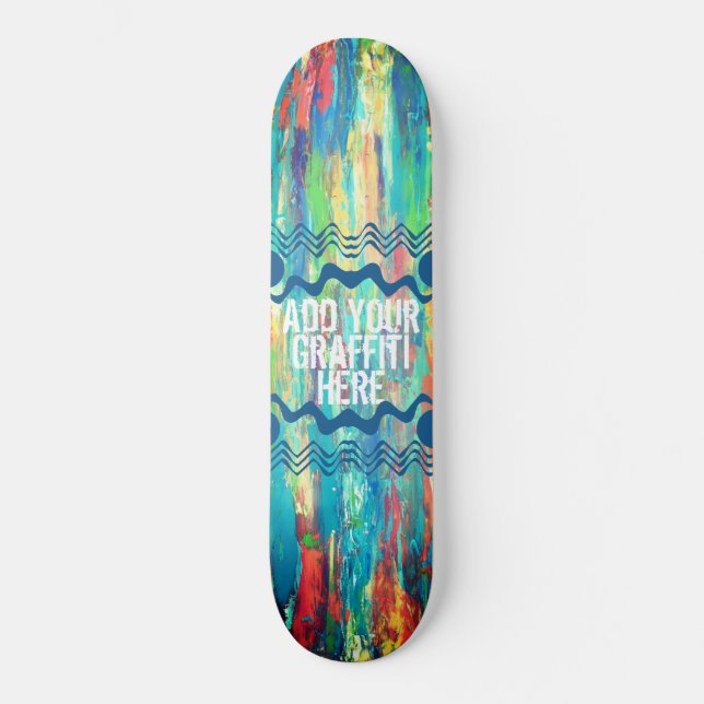 Paint Streak Skateboard Deck (Front)