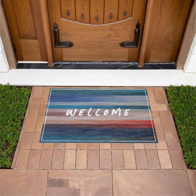 PAINT STRIPES PATTERN DOORMAT (Outdoor)