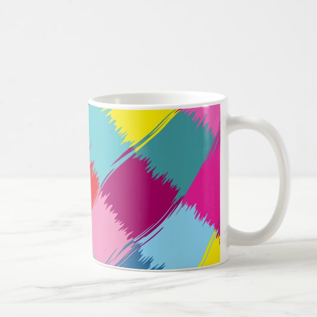 Paint strokes abstract design coffee mug (Right)