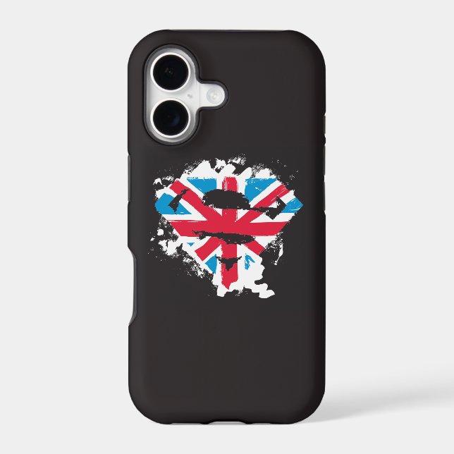 Paint Strokes British S-Shield (Back)