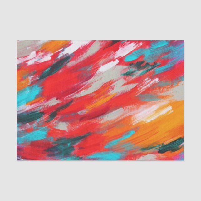 PAINT STROKES PATTERN TISSUE PAPER (Front)