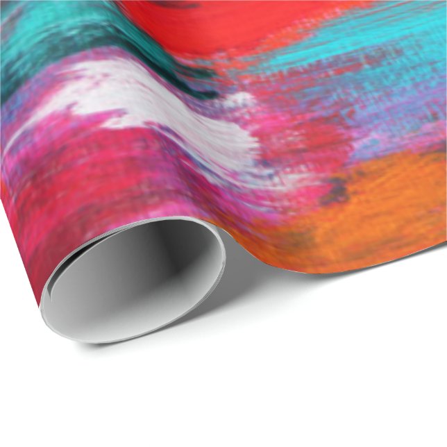 PAINT STROKES PATTERN WRAPPING PAPER (Roll Corner)