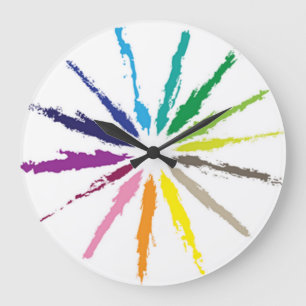Paint Strokes Wall Clock