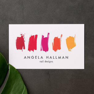 Paint Swatches Red/Orange Business Card