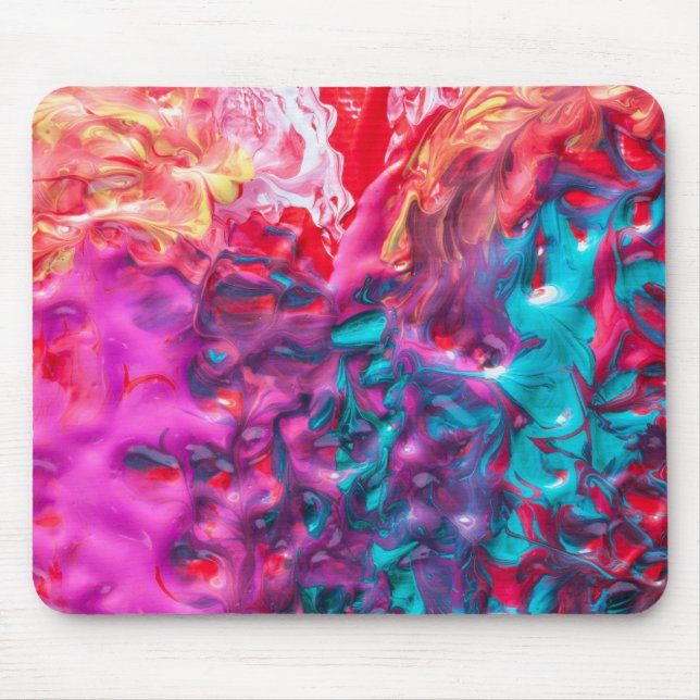 Paint swirl art mousepad (Front)
