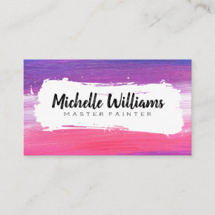 Paint Texture   Artistic Brush Stroke Business Card