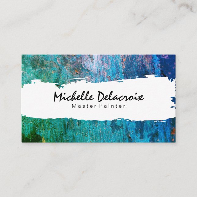 Paint Texture | Artistic Business Card (Front)