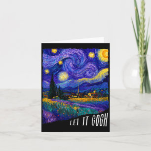 Paint The Stars Funny Vincent Night Sky Artist Card