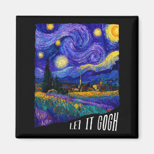 Paint The Stars Funny Vincent Night Sky Artist Magnet
