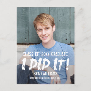 Paint The Town Graduation Announcement