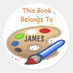 Paint, This Book Belongs To Sticker