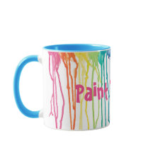 Paint Water? Rainbow Drips Mug