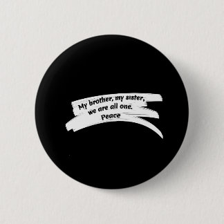 Paint Wipe Peace Message 6 Cm Round Badge