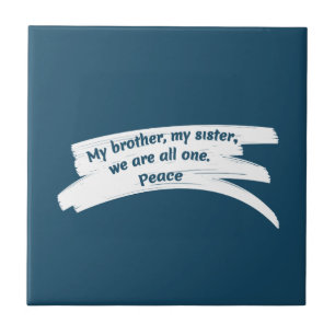 Paint Wipe Peace Message Tile