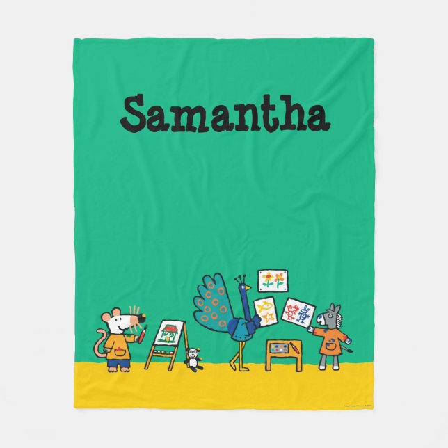 Paint with Maisy! Fleece Blanket (Front)
