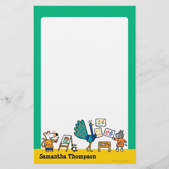 Paint with Maisy! Stationery (Front)