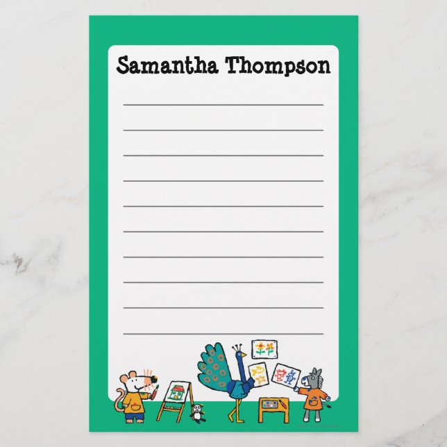 Paint with Maisy! Stationery (Front)