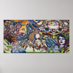 Paint Your Faith on Canvas Poster