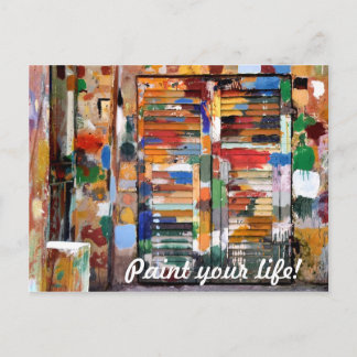 paint your life! postcard
