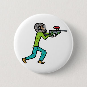 Paintball 6 Cm Round Badge