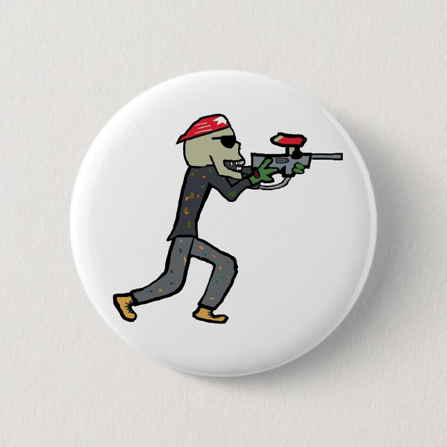 Paintball 6 Cm Round Badge (Front)