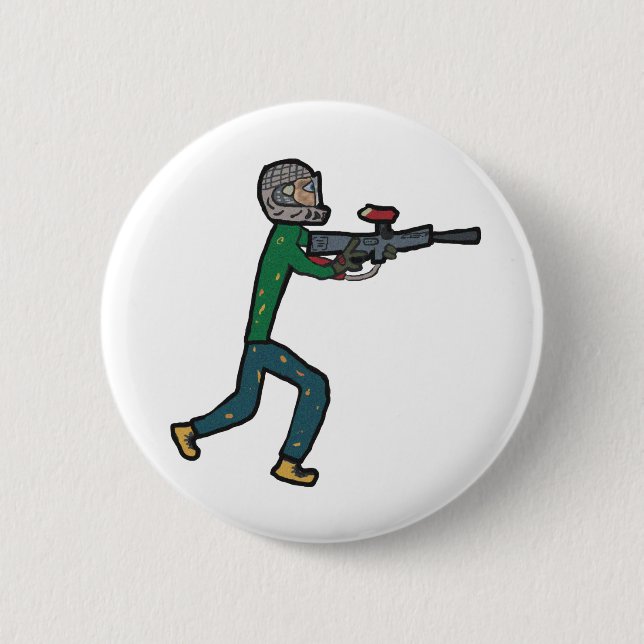 Paintball 6 Cm Round Badge (Front)