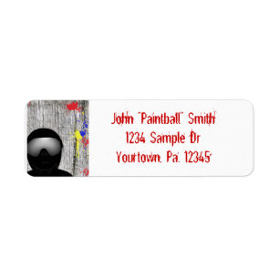Paintball Address Label