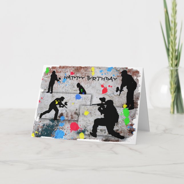 Paintball Battle Card (Front)