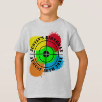 Paintball Birthday party t shirts for kids