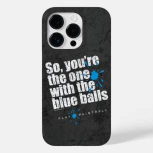 Paintball Blue Balls Case-Mate iPhone 14 Pro Case