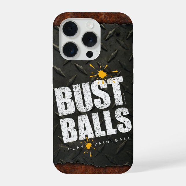 Paintball Bust Balls iPhone Case (Back)
