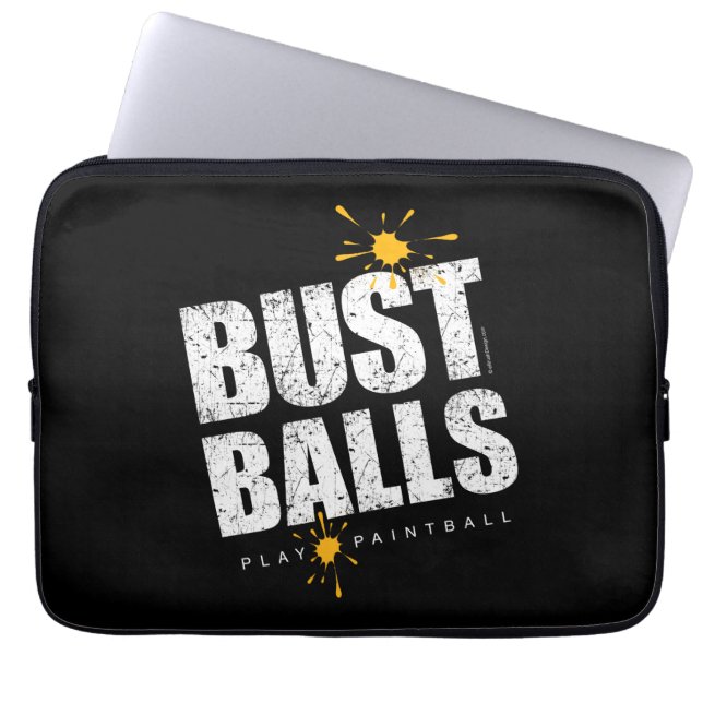 Paintball Bust Balls Laptop Sleeve (Front)