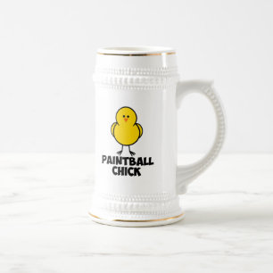 Paintball Chick Beer Stein