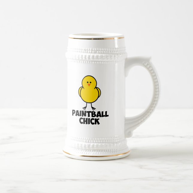 Paintball Chick Beer Stein (Right)