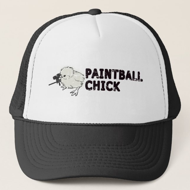 Paintball Chick Trucker Hat (Front)