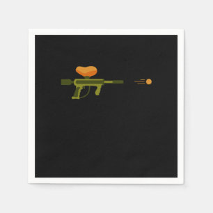 Paintball Gun Paintball Marker Paintball Player Gi Napkin