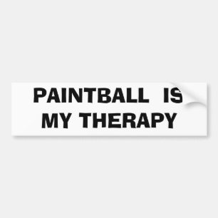 Paintball is My Therapy Bumper Sticker