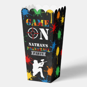 Paintball Kids Birthday Party Favour Boxes